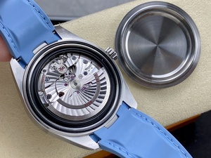 5A qualité mécanique étanche 43mm VS usine 8938 mouvement lumineux 24 heures été cadran bleu 150m GMT montre - Product Image 5