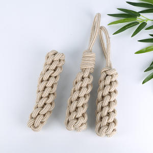 Çok Set eko gri doğal kenevir halat Pet köpek oyuncak interaktif dayanıklı pamuk halat kenevir köpek oyuncak seti - Product Image 6