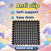 Tapis de puzzle éducatif en EVA Float Island, design antidérapant pour enfants de 0 à 4 ans, grande forme carrée, ensemble de 4 pièces