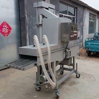 Machine à enrober les nuggets de poulet en acier inoxydable, machine à enrober les galettes de viande en panko