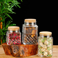 Pot de conservation en verre hermétique de qualité supérieure avec couvercle à vis pour aliments secs, organisation de la cuisine et du garde-manger