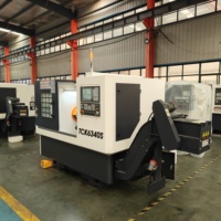 Tournage CNC TCK6340S Mini – Tour à banc incliné 2+2 axes avec services de fraisage et usinage, outil électrique, axe Y, mandrin à pinces, tour à frein