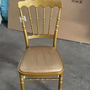 Wholesale <strong>Wedding</strong> Hotel Chair Iron Electroplated Gold Silver White Hotel Dining Chair Party Event Banquet Chair - Product Image 3