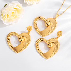 Collana Tianmao Classica a Forma di Cuore in Lega Placcata Oro con Ciondolo Amore Mamma-Bambino, Regalo Speciale Religioso Buddista per le Madri - Product Image 5