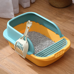 Ingrosso lettiera per gatti carina con recinzione alta e deodorante rimovibile Semi-chiusa per animali domestici per gatti - Product Image 6