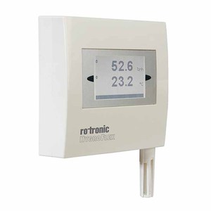 Sensor de Temperatura y Humedad de Pared para Interiores Rotronic Hygroflex, 52.6% de Humedad Relativa, 23.2°C, con Pantalla - Product Image 1