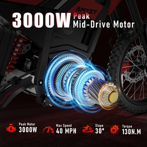 Motocicleta Eléctrica AMYETVT300 E, 48V 23.4AH, Hidráulica, 3000w, Potente, Todoterreno - Product Image 2