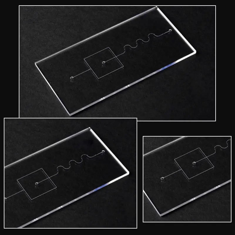 Custom Different Pattern Glass Microfluidic Chip