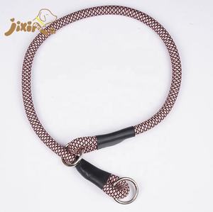 Aangepaste Gevlochten Sterke Zware Gevulde Gekleurde Ronde <span class=keywords><strong>Nylon</strong></span> Touw <span class=keywords><strong>Slip</strong></span> Choke Hond Halsband - Product Image 6