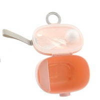 Boîte à goûter portable pour bébé et enfant, en plastique sans BPA, avec couvercle, idéale pour les collations et le lait en poudre