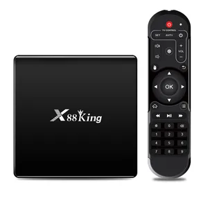 X88ใหม่คิงโปรแอนดรอยด์9.0 amlogic hexa-core s922x 4GB RAM 128GB ROM dual WiFi 4K HD BT5.0 IPTV ตัวรับสัญญาณ IPTV OTT TV Box