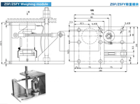Module de pesage ZSFY-A-10t/ 20t/ 30t/ 40t/ 50t analogique, module de cellule de force à compression de type colonne pour peseuse de camions