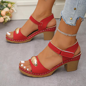 2026 European American Sexy Wedge Heel Platform Patchwork Women's <b>Casual</b> <b>Shoes</b> Summer Waterproof Lightweight Anti-Slippery - Product Image 1
