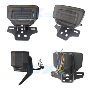 SX LED Taillight 12V Constant Brake <b>Flash</b> Turn Signal <b>Light</b> For CG125 TMX155 Motorcycle - Product Image 1