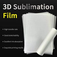 Papier de sublimation 3D A3, 50 feuilles, un paquet, film blanc coréen pour la fabrication de coques de téléphone et de PS5 avec machine à vide 3D