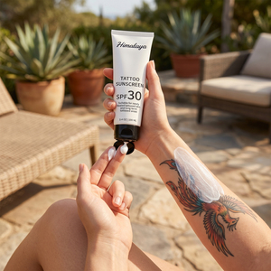 <span class=keywords><strong>Protector</strong></span> <span class=keywords><strong>Solar</strong></span> Herbal para Tatuajes de Marca Privada SPF 30, Crema Antienvejecimiento, Hidratante Mineral - Product Image 3