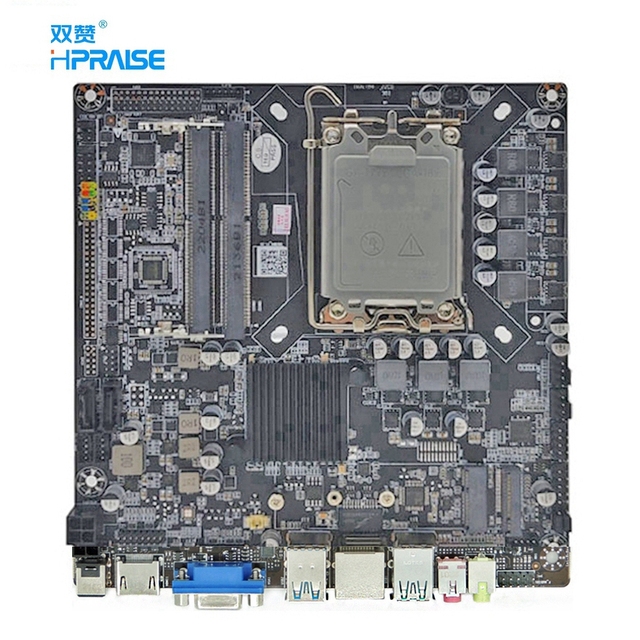 Inter H510 LGA 1200 CPU DDR4 HDM VGA LVDS RS232 Mini Itx Motherboard with Cpu