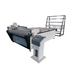 Otomatik dijital viskon baskılı kumaş kesme makinesi çok katmanlı tekstil kumaş kesme makinesi