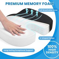 Chaise de bureau ergonomique coussin en mousse à mémoire de forme siège de voiture sciatique & hanche & coccyx soulagement de la douleur coussin de chaise de bureau pour une longue séance