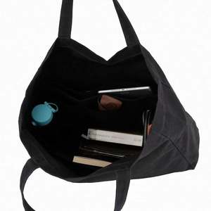 Lilalila Factory Personalized High Quality Reusable Organic Soft Big Cotton Canvas Tote Bag - Product Image 2