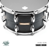 Tambourin Beatello ACE-Cannon-1408 Série 14x8 pouces noir, instrument de percussion professionnel, tambourin à cordes à réglage rapide