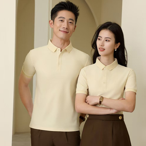 Summer Shirt Custom Short-sleeved Lapel Advertising Shirt T-shirt Business Work Activity Shirt Custom Embroidered logo