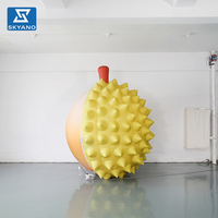 Modèle de fruit de durian simulé gonflable personnalisé pour événements commerciaux en plein air, festivals, expositions, décoration