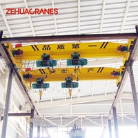 Nouvelle grue à poutre unique ZEHUA FEM standard européenne 2026, capacité 1T-25T, entraînement VFD complet, faible hauteur de levage, palan européen CE ISO 30m