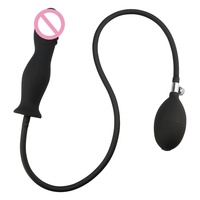 Grand dilatateur anal gonflable en silicone, ensemble de soins de massage corporel