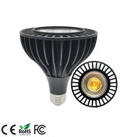 Penjualan Langsung Pabrik Lampu Sorot LED PAR38 25W COB Aluminium Putih/Hitam AC100-277V 15/24/45/60 Derajat Residensial Basis E27 CE