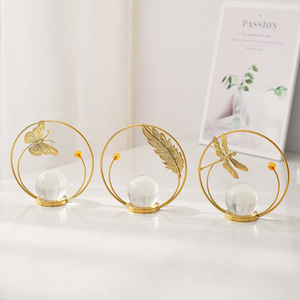 Mobile TV in Ferro Battuto di Lusso Leggero, Decorazioni Creative da Tavolo per la Casa, Ornamenti in Cristallo per Soggiorno e Ingresso, Opere d'Arte in Metallo - Product Image 4