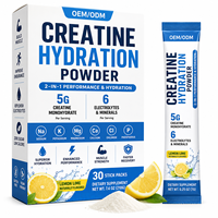 Poudre d'hydratation à la créatine pour athlètes, adultes actifs, nutrition fitness, mélange de boisson électrolytique, supplément de créatine, marque privée