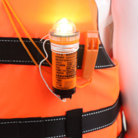 Niufurui Neues Design Signalwarnung Orange LED-Blinklicht Rettungsweste 8-Stunden-Stromversorgung für Notfälle Langlebig Tragbar Hochwertig
