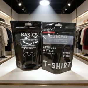 <span class=keywords><strong>Sac</strong></span> en plastique personnalisé pour vêtements avec logo, résistant aux UV et à l'humidité, pour le rangement de sous-vêtements, chaussettes, <span class=keywords><strong>sac</strong></span> en mylar laminé avec fenêtre - Product Image 3