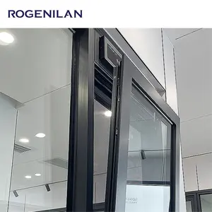 Rogenilan 25 anni di esperienza nel settore ad alta efficienza energetica NFRC con telaio stretto in alluminio con finestre oscillanti a battente in alluminio