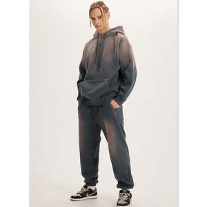 Conjunto Deportivo Premium de Invierno, 100% Algodón Tejido, Estampado Informal, Unisex, Transpirable, Lavado Ácido, Secado Rápido, 240g - Product Image 4