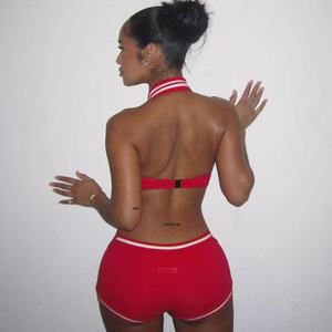 NOVEDAD DE <span class=keywords><strong>VERANO</strong></span> 2025, ropa de dormir Sexy para mujer, sin mangas, cuello en V, cuello Halter, monos rojos sin espalda, <span class=keywords><strong>mono</strong></span> informal con patrón de leopardo, monos - Product Image 3