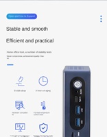 Mini Computadora Directo de Fábrica, Intel N100 N200 I3 I5 I7, SSD de 256GB, Win11, 4K HDMI, Tipo-C, PC Empresarial, Stock en EE. UU. y China