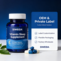 Complément alimentaire pour le sommeil SIWEIDA, 60 capsules végétaliennes, complément alimentaire