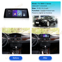 Autostereo Android Radio de coche para BMW 3 Series 2004-2011 CCC/CIC REPRODUCTOR DE CD DVD estéreo Carplay unidad principal de navegación grabadora