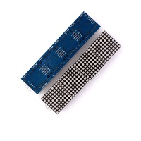 MAX7219 modul kisi 4-in-1 modul Drive kontrol mikro Chip tunggal untuk mengirim jalur 5P