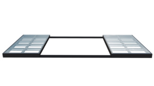 New kích thước lớn khung nhôm Hidden theo dõi thông minh điện tự động trượt daylighting và thông gió Skylight - Product Image 4