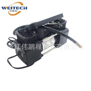 Weitech Dual Cylinder Air Compressor 12V Portable <b>Car</b> Tire Inflator For MPV And <b>Car</b> - Product Image 1