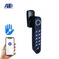 Serrure de porte numérique du fabricant, poignée de porte à code, installation facile, serrure intelligente à double rangée de mot de passe, serrure de fenêtre électrique