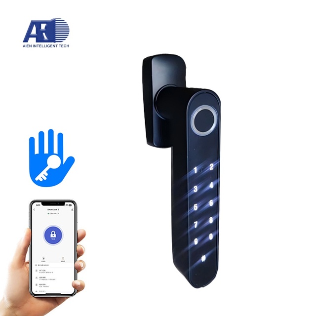 Manufacturer Digital Lock Door Handle Code Easy Installation Electric Double-row Password Smart Window Lock