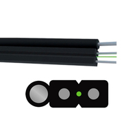 Kabel Serat Optik Hanxin Two Parallel G657a FRP/KFR Indoor FTTH Drop Single Mode & Multi Mode Garansi 30 Tahun ROHS