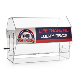 Boîte de loterie rotative en acrylique personnalisée boîte de <span class=keywords><strong>tirage</strong></span> de bulletin de vote en acrylique de mode moderne pour comptoir - Product Image 3