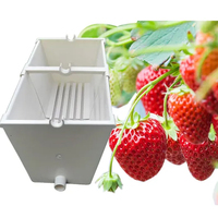 Gouttière hydroponique professionnelle en PVC pour la culture verticale de fraises en ferme, système de gouttières pour fraises