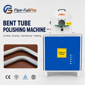 Machine de polissage de tubes courbés pour échappements automobiles, polissage de coudes, élimination de la rouille, tubes ronds en acier inoxydable - Product Image 1
