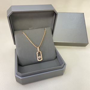 Colliers vintage en argent sterling avec zircon - Pendentif tendance de luxe pour les femmes, fiançailles, mariage, fête - Product Image 2